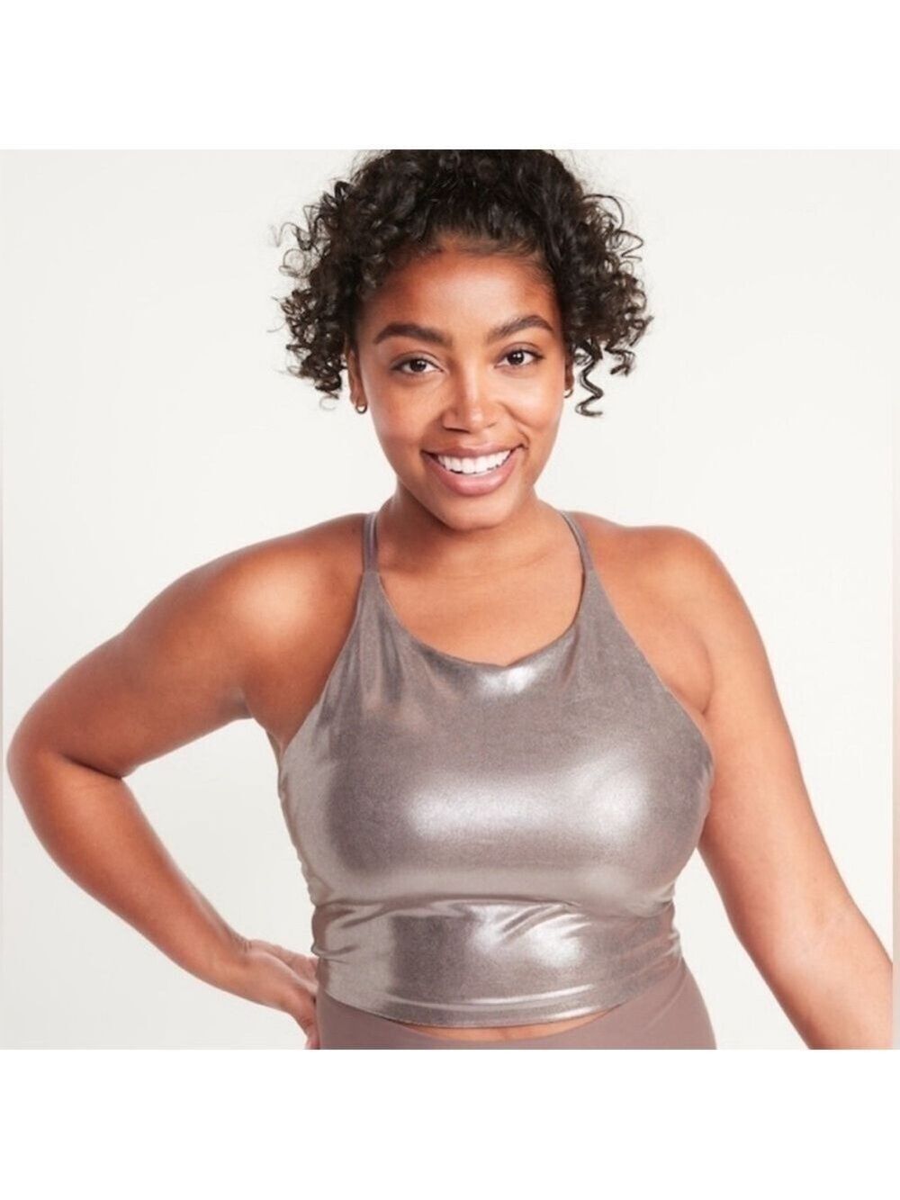 Old Navy Active Powersoft Gym Workout Athletic Built-In Sports Bra 4X Set 2 H7